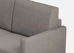 Divano 138x85cm design a due posti da salotto idrorepellente grigio DI23