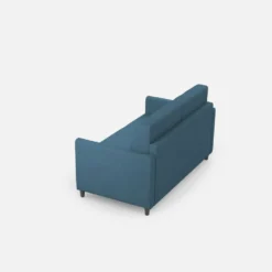 Divano 138x85cm design a due posti da salotto idrorepellente blu avio DI23