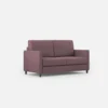 Divano 138x85cm design a due posti da salotto idrorepellente prugna DI23