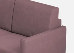 Divano 138x85cm design a due posti da salotto idrorepellente prugna DI23