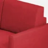Divano 138x85cm design a due posti da salotto idrorepellente rosso DI23