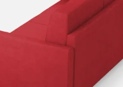 Divano 138x85cm design a due posti da salotto idrorepellente rosso DI23
