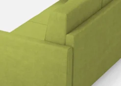 Divano 138x85cm design a due posti da salotto idrorepellente verde DI23