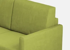 Divano 138x85cm design a due posti da salotto idrorepellente verde DI23