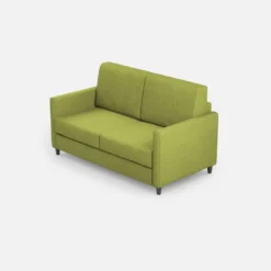 Divano 138x85cm design a due posti da salotto idrorepellente verde DI23
