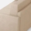 Divano 138x85cm design a due posti da salotto idrorepellente beige DI23