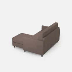 Divano 158x85cm design a due posti per salotto con pouf versatile talpa DI27
