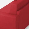 Divano 152x85cm design a due posti piccolo con stoffa idrorepellente rosso DI34