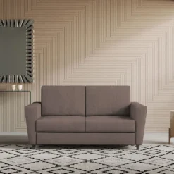 Divano 152x85cm design a due posti piccolo con stoffa idrorepellente talpa DI34