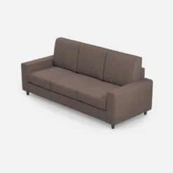 Divano 208x85cm design a tre posti con bracciolo moderno quadrato idrorepellente talpa DI14