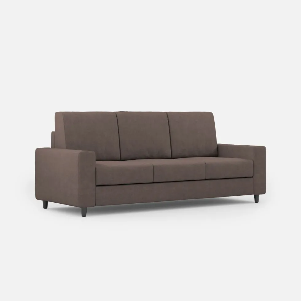 Divano 208x85cm design a tre posti con bracciolo moderno quadrato idrorepellente talpa DI14