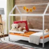 Letto a capanna bambino bianco opaco LP3
