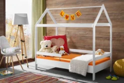 Letto a capanna bambino bianco opaco LP3