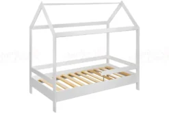 Letto a capanna bambino bianco opaco LP3