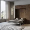 Letto alla francese a scomparsa con divano colonna e vasistas KNT10