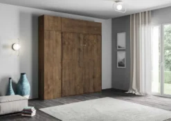 Letto alla francese con pensili a colonna e vasistas KNT9