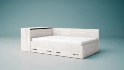 Letto a una piazza e mezza 120x190 contenitore LG3