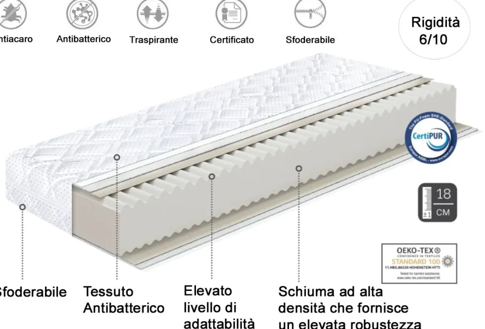 Letto con contenitore e comodino LCI3