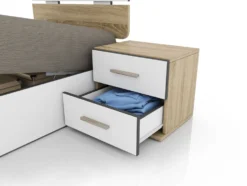 Letto con contenitore e comodino LCI3