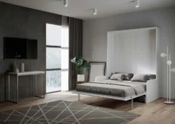 Letto matrimoniale a scomparsa con divano KNT24