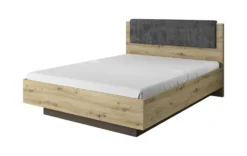 Letto matrimoniale contenitore 160X200 cm rovere LLK1