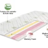 Letto matrimoniale contenitore marrone effetto legno 160x200 LG57