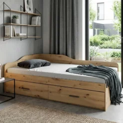 Letto singolo ad angolo contenitore LI25