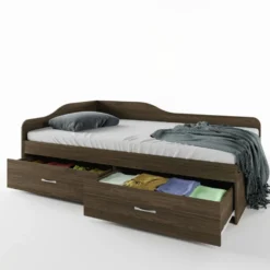 Letto singolo ad angolo contenitore LI25