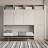 Letto singolo a scomparsa con ante KNDB