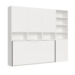 Letto singolo bianco frassino a scomparsa KNDE