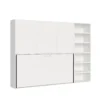 Letto singolo bianco frassino a scomparsa KNDG