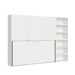 Letto singolo bianco frassino a scomparsa KNDG