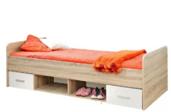 Letto singolo con cassetti contenitori LP2