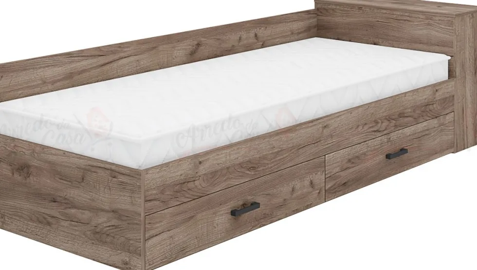 Letto singolo con cassetti LMG1