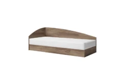 Letto singolo contenitore bianco lucido LG4