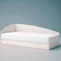 Letto singolo contenitore bianco lucido LG4
