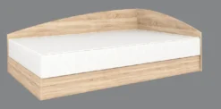 Letto singolo contenitore bianco lucido LG4