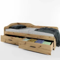 Letto singolo 90x200 con cassetti LI11