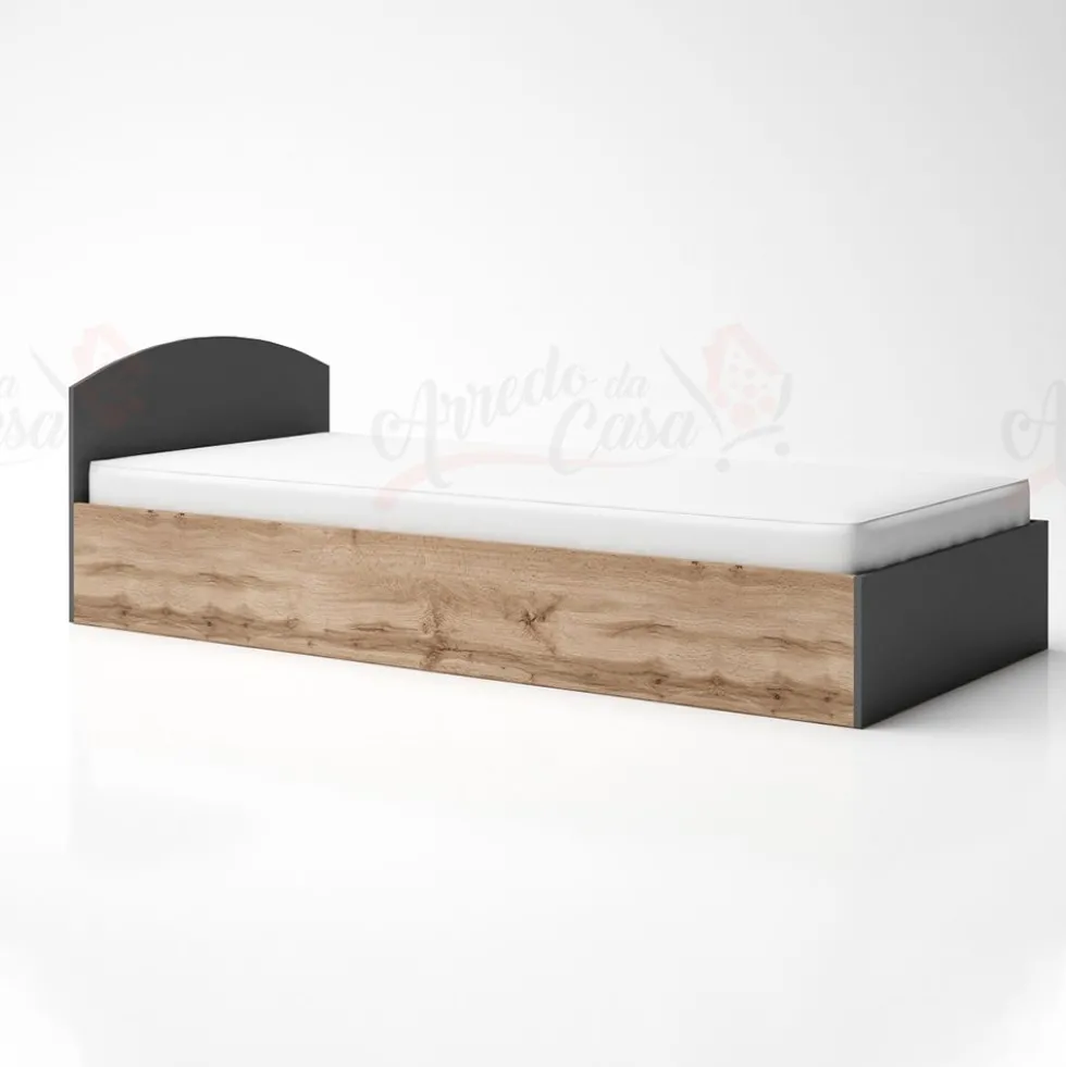 Letto singolo 90x200 con contenitore LG10