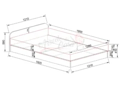 Letto una piazza e mezza con contenitore LI 2011