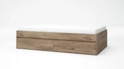 Letto una piazza e mezza moderno 120x200 cm marrone LG62