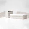 Letto una piazza e mezza moderno 120x200 bianco legno LG62