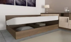 Letto una piazza e mezza 120x190 rovere chiaro e scuro LI2