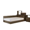Letto una piazza e mezzo con cassetti noce LI3