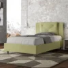 Letto 120x200cm a una piazza e mezza con tre bottoni in microfibra tè verde LIT183