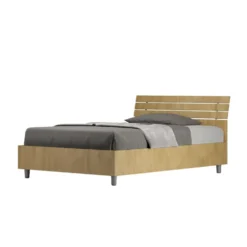 Letto 120x190cm a una piazza e mezza testata inclinata quercia LIT251