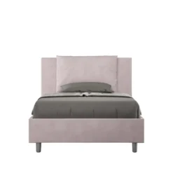 Letto 120x200cm a una piazza e mezzo con cuscino in microfibra glicine lilla LIT165