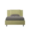 Letto 120x190cm contenitore con cuscino in microfibra tè verde LIT162
