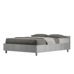 Letto 140x200cm contenitore francese moderno cemento LIT338