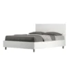 Letto 140x190cm contenitore francese testiera dritta bianco frassino LIT340